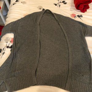 Aerie Grey Knit Cardigan